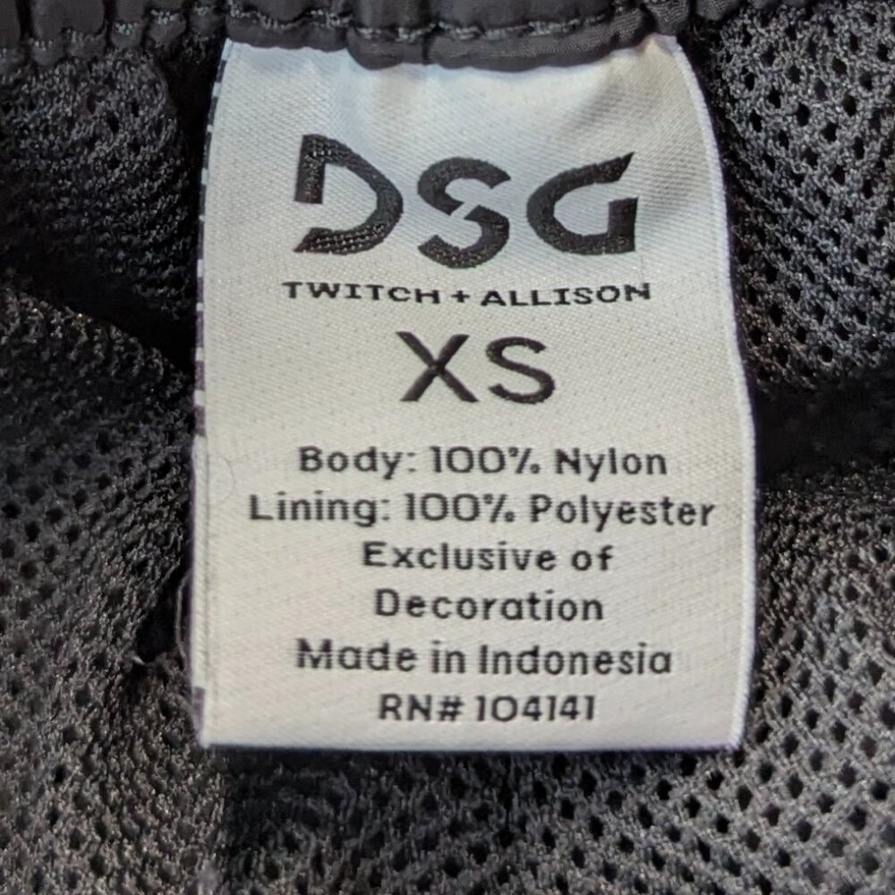 DSG Size XS (Baggy Fit/Small) Black Cargo Parachute Pants - Picture 7 of 15